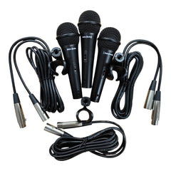 Astro Audio 3 Pack Dynamic Microphones AA-XM1800