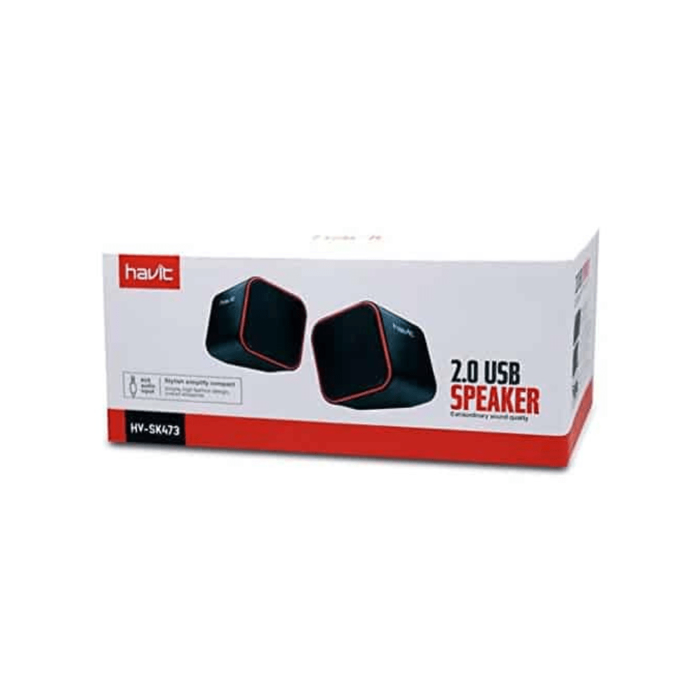 Havit USB 2.0 Computer Speaker HV-SK473 BK+RD