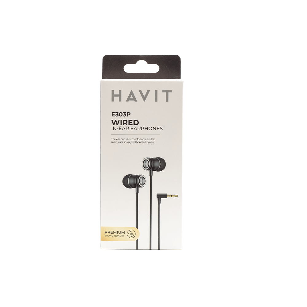 Havit Wired Earphone Black HV-E303P BK