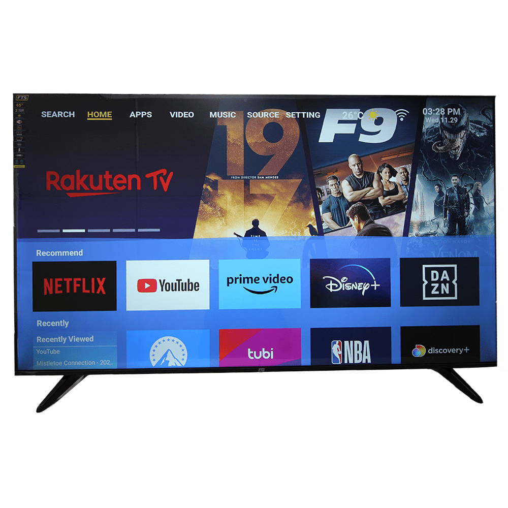 FTS 65" Smart Frameless UHD Android 14 Panel FTS-1865SP