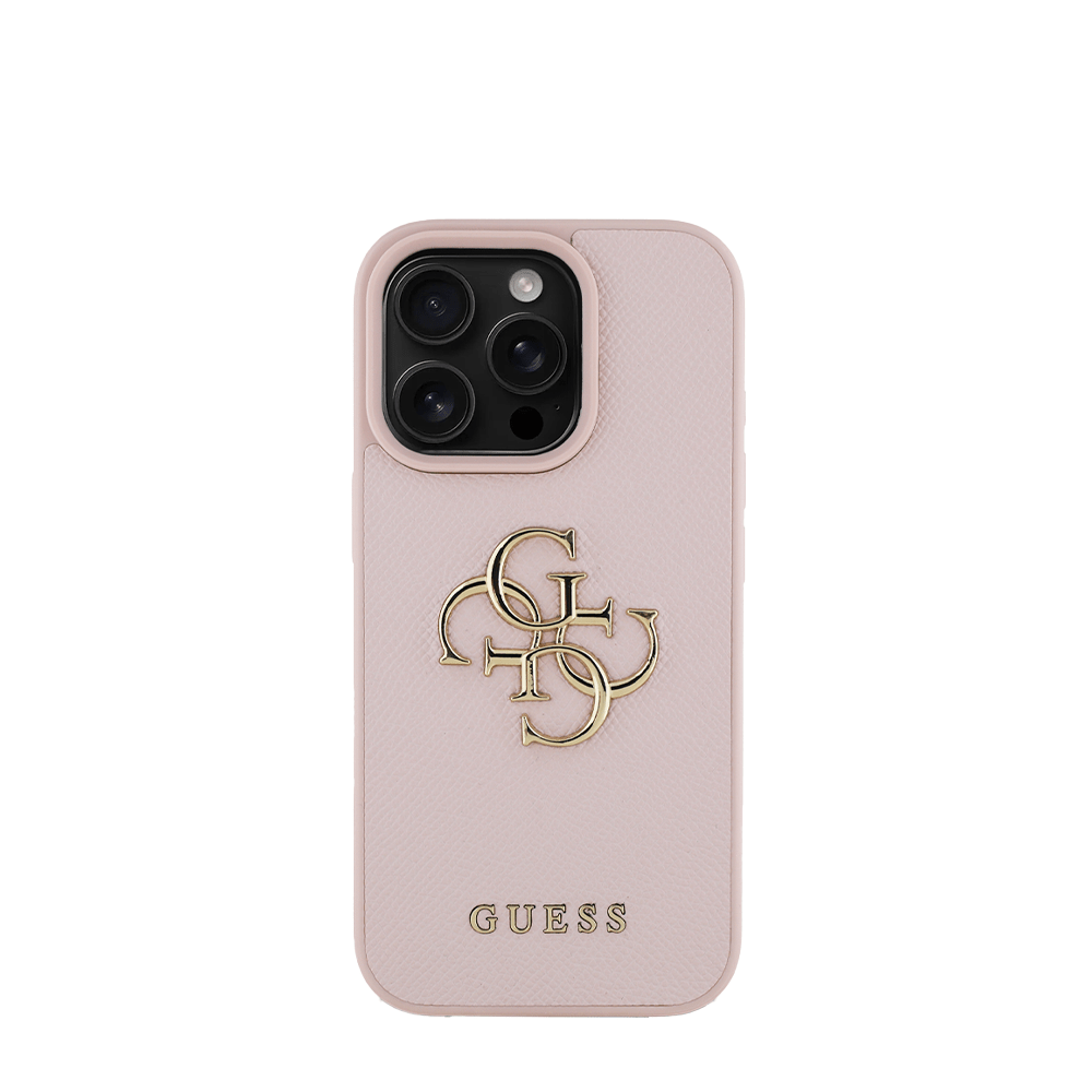 GUESS - Magsafe Grained IPhone 16 Pro Pink Case