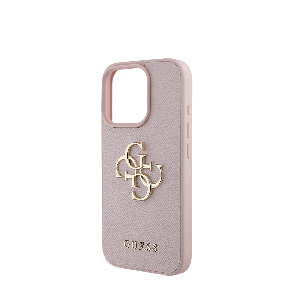 GUESS - Magsafe Grained IPhone 16 Pro Pink Case