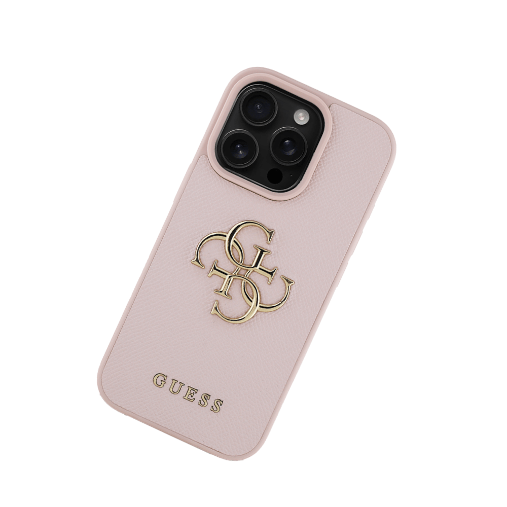 GUESS - Magsafe Grained IPhone 16 Pro Pink Case