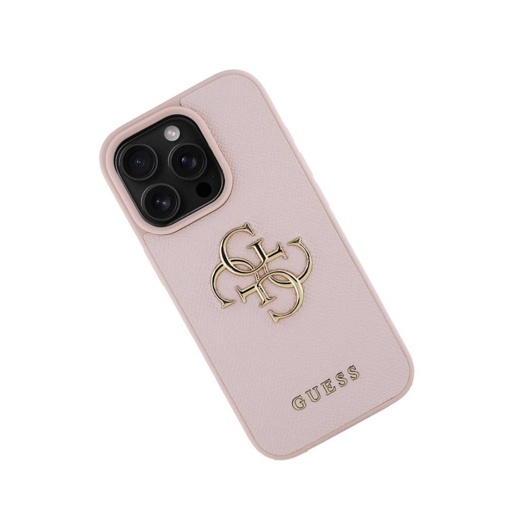 GUESS - Magsafe Grained IPhone 16 Pro Pink Case