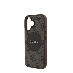 GUESS - Magsafe Grained IPhone 16 Brown Case