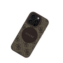 GUESS - Magsafe Grained IPhone 16 Pro Brown Case