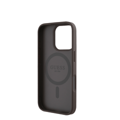GUESS - Magsafe Grained IPhone 16 Pro Brown Case