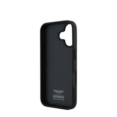 ASTON MARTIN- Aramco Magsafe F1-Genuine Green Leather IPhone 16 Case
