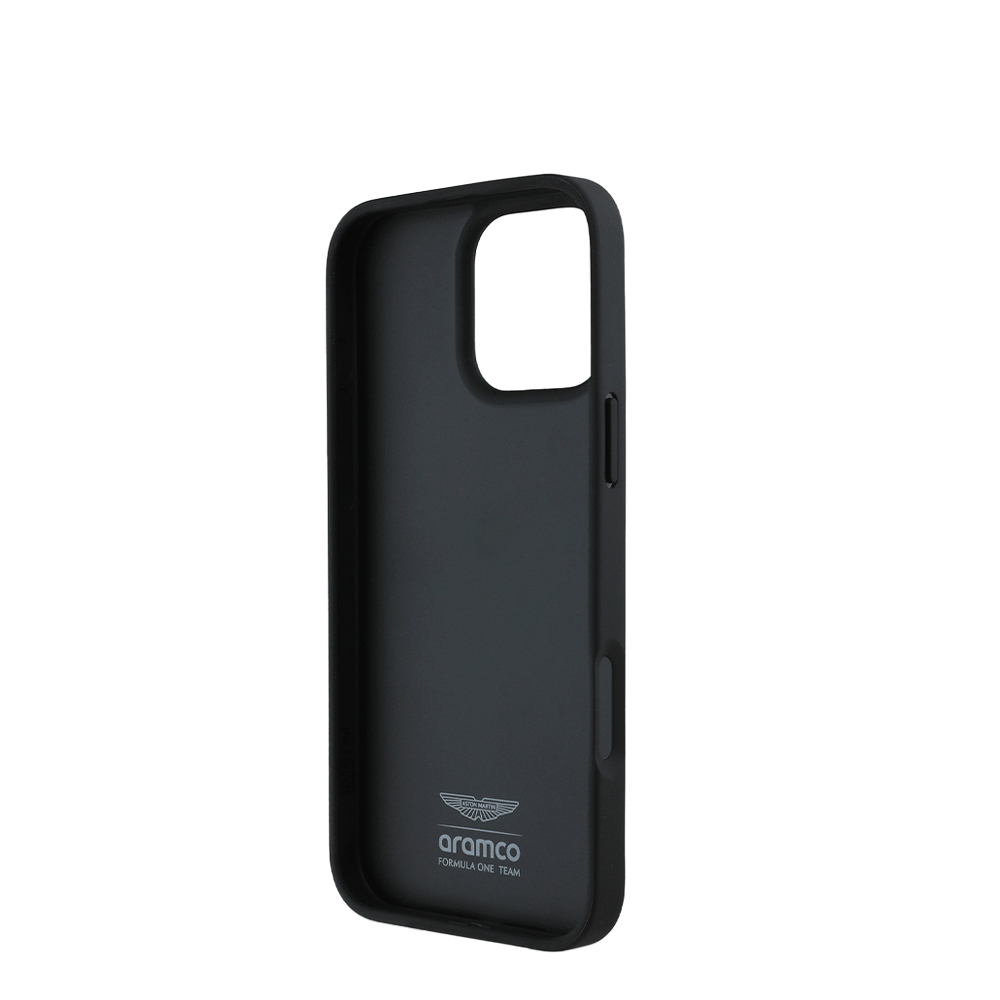 ASTON MARTIN-Aramco Magsafe F1-Real Carbon Fiber IPhone 16 Pro Black Case