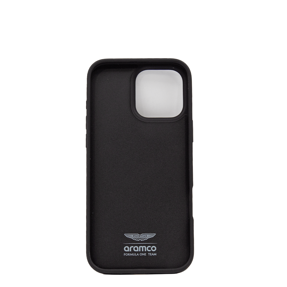 ASTON MARTIN-Aramco Magsafe F1-Real Carbon Fiber IPhone 16 Pro Max Black Case