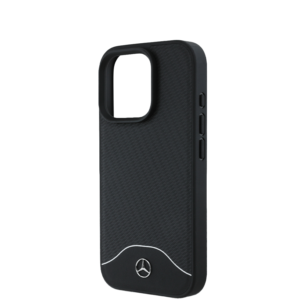MERCEDES-Magsafe IPhone 16 Pro Black Wood Imitation Case