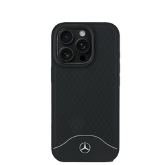 MERCEDES-Magsafe IPhone 16 Pro Black Wood Imitation Case