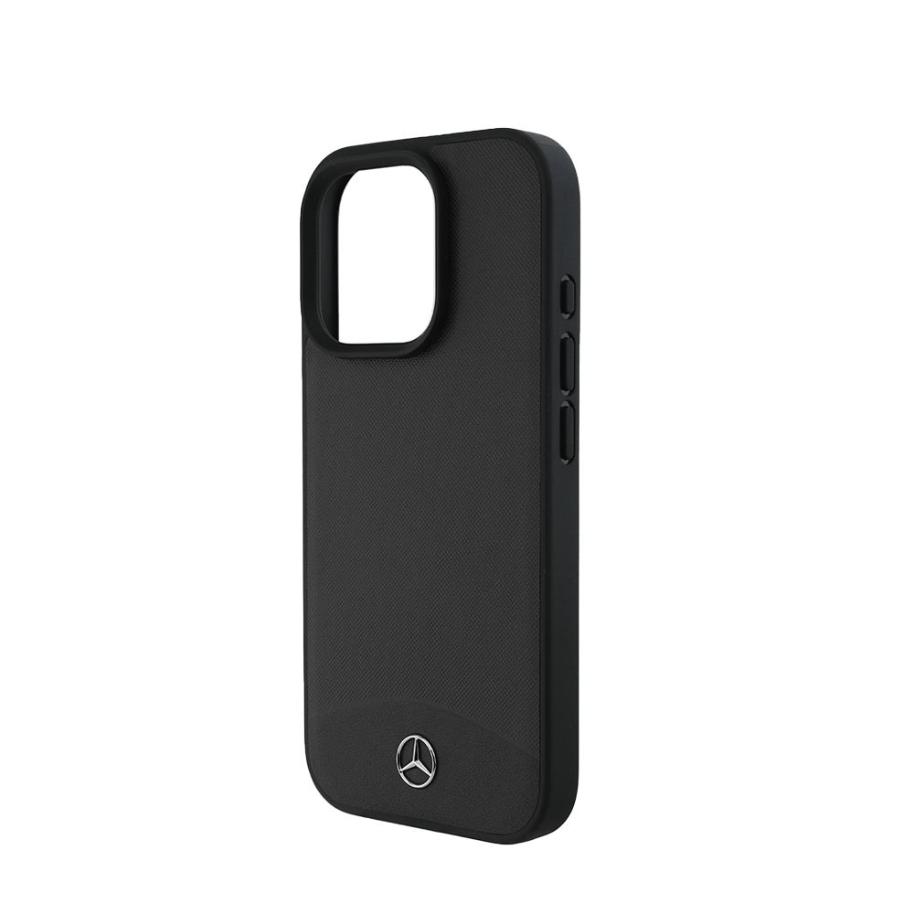 MERCEDES-BENZ Magsafe Case IPhone 16 Pro Max Black Textured And Plain Leather