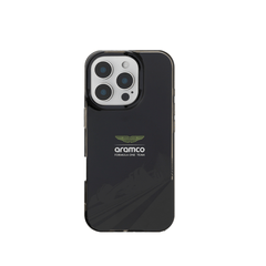 Aston Martin Aramco F1 MagSafe Case – iPhone 16 Pro (Black with F1 Car Logo)