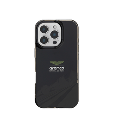 Aston Martin Aramco F1 MagSafe iPhone 16 Pro Max Black Case
