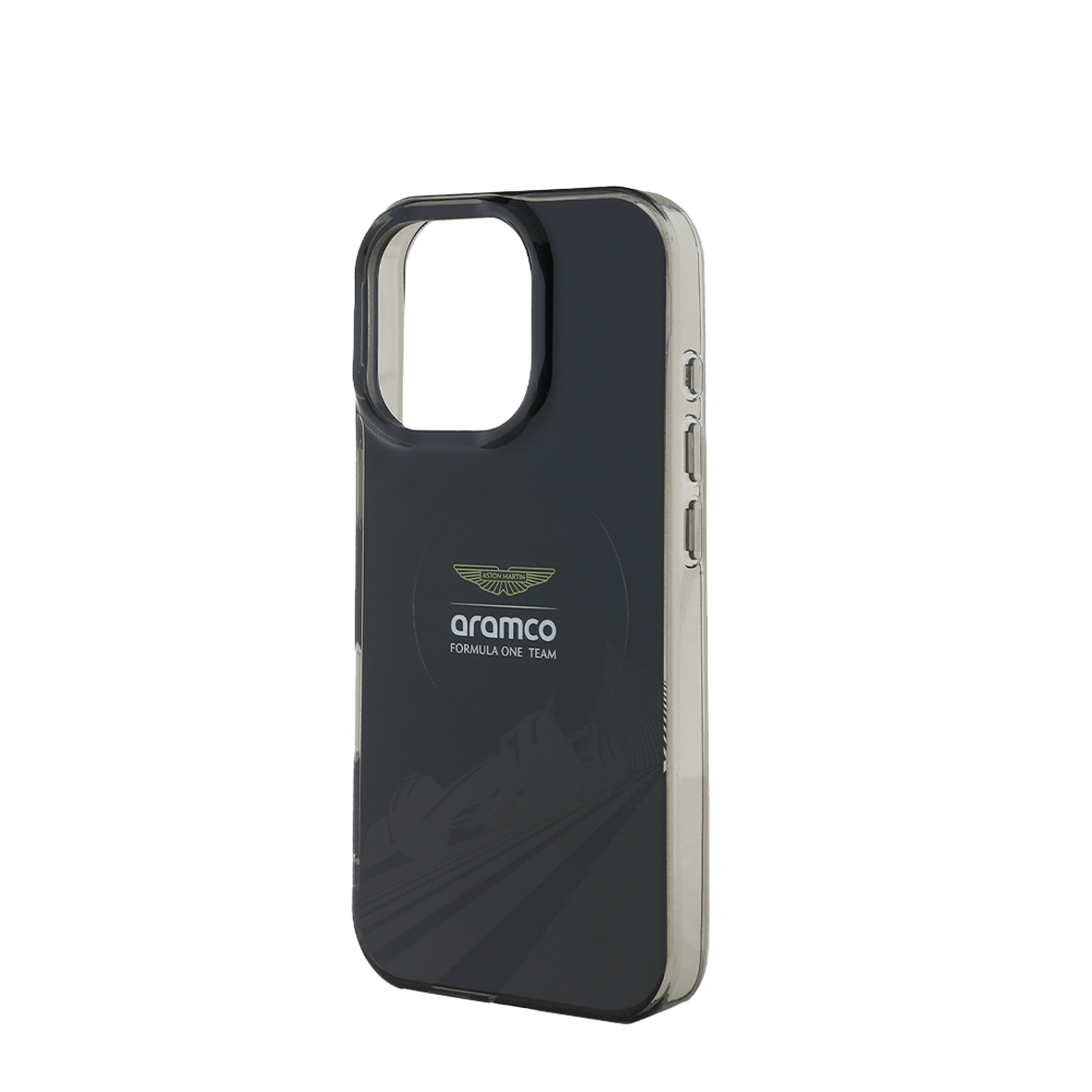 Aston Martin Aramco F1 MagSafe iPhone 16 Pro Max Black Case