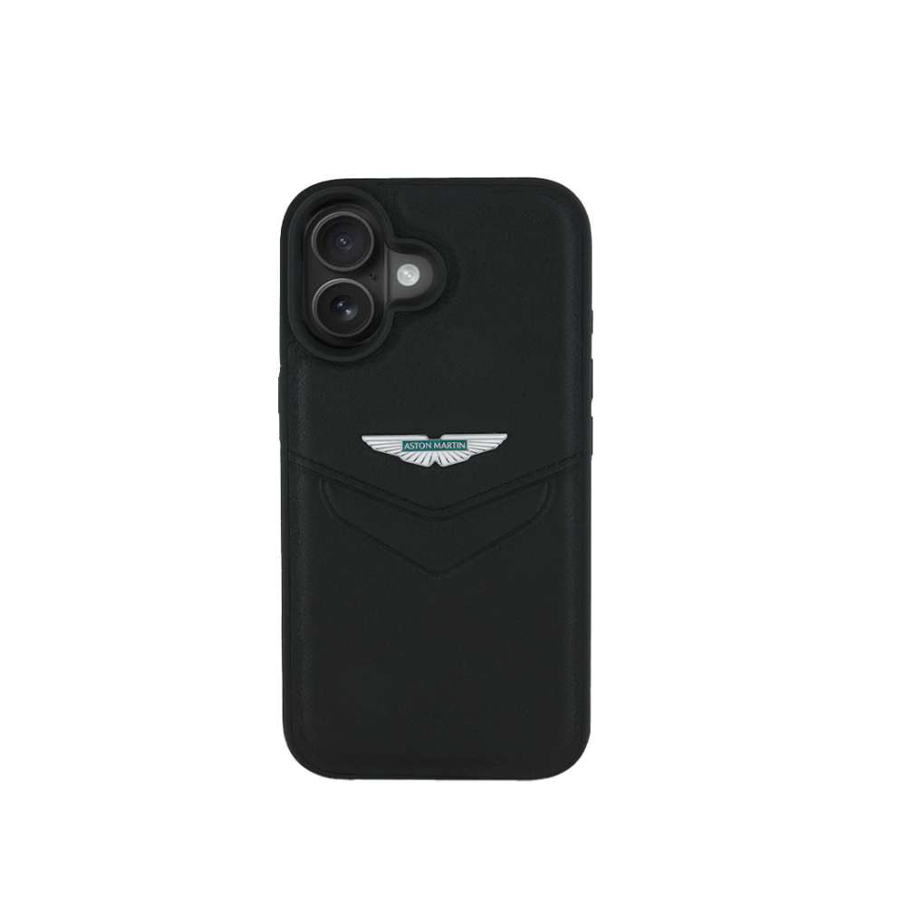 Aston Martin Aramco F1 MagSafe iPhone 16 Black Case