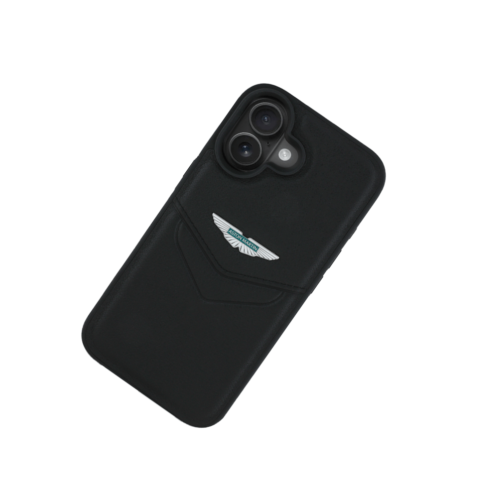 Aston Martin Aramco F1 MagSafe iPhone 16 Black Case