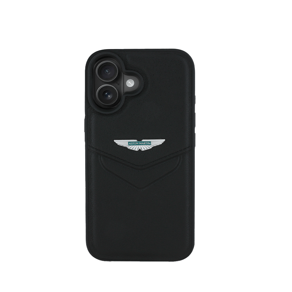 Aston Martin Aramco F1 MagSafe iPhone 16 Black Case