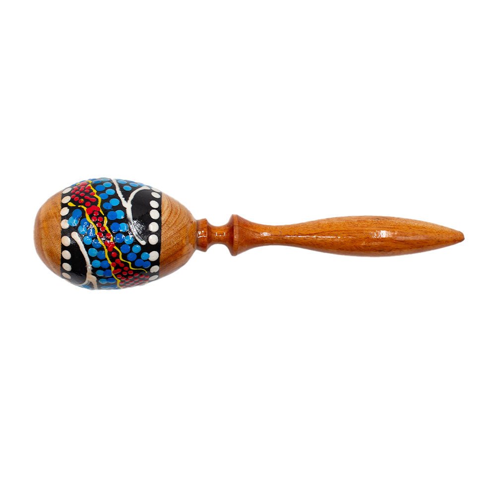 FTS Maracas Wood W/Stick 8x8x25 cm M/Lombok