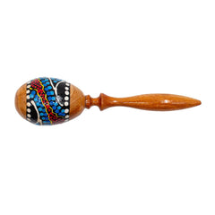 FTS Maracas Wood W/Stick 8x8x25 cm M/Lombok