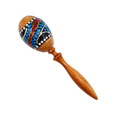 FTS Maracas Wood W/Stick 8x8x25 cm M/Lombok