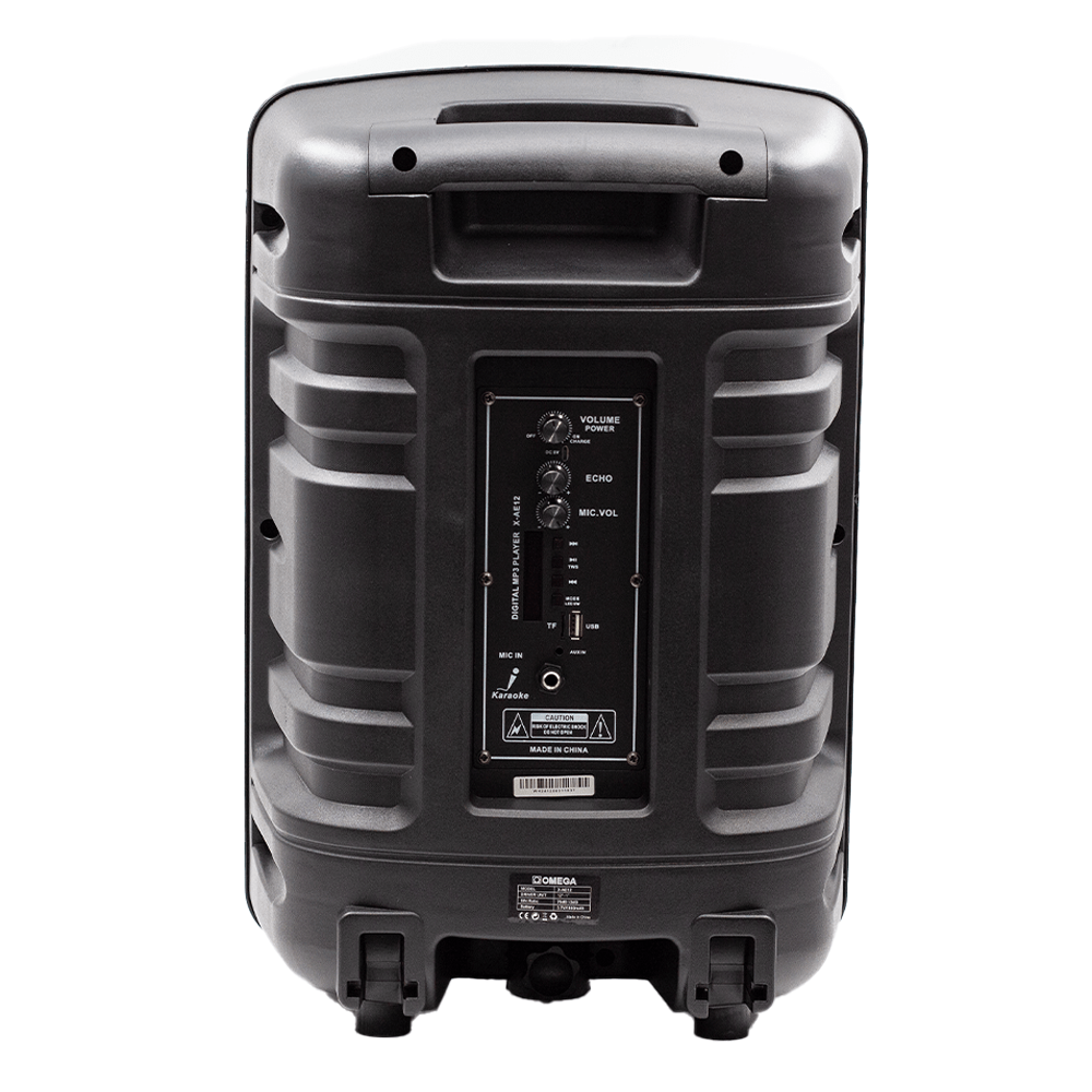 Omega 12" Battery-Powered Outdoor Karaoke Speaker X-AE12