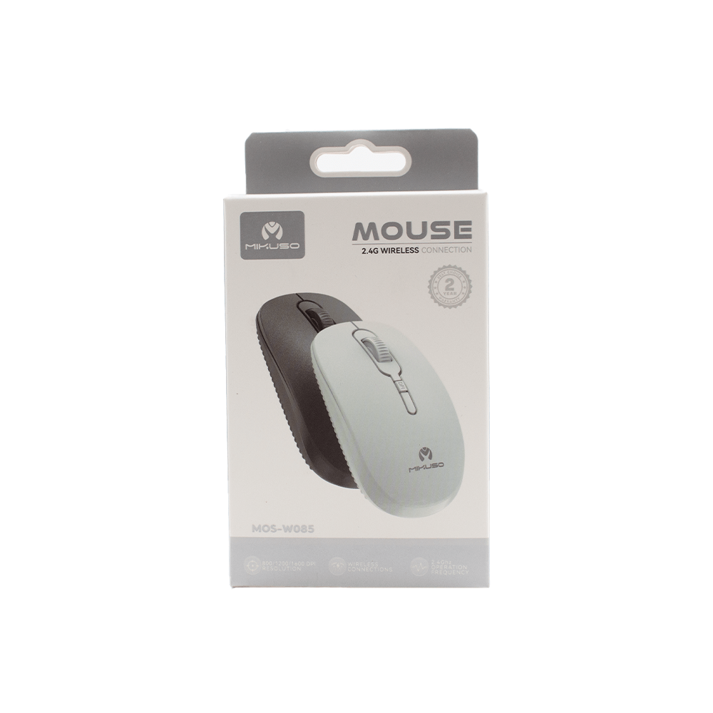 Mikuso 4 Buttons + 1 Wheel Wireless Mouse MOS-W085 BK