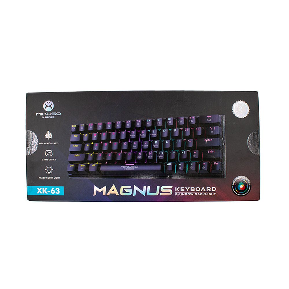 Mikuso Rainbow Backlight Keyboard XK-63 BK