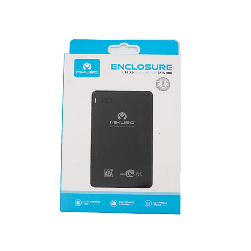 Mikuso 2.5" SATA HDD Enclosure ECS-022 BK