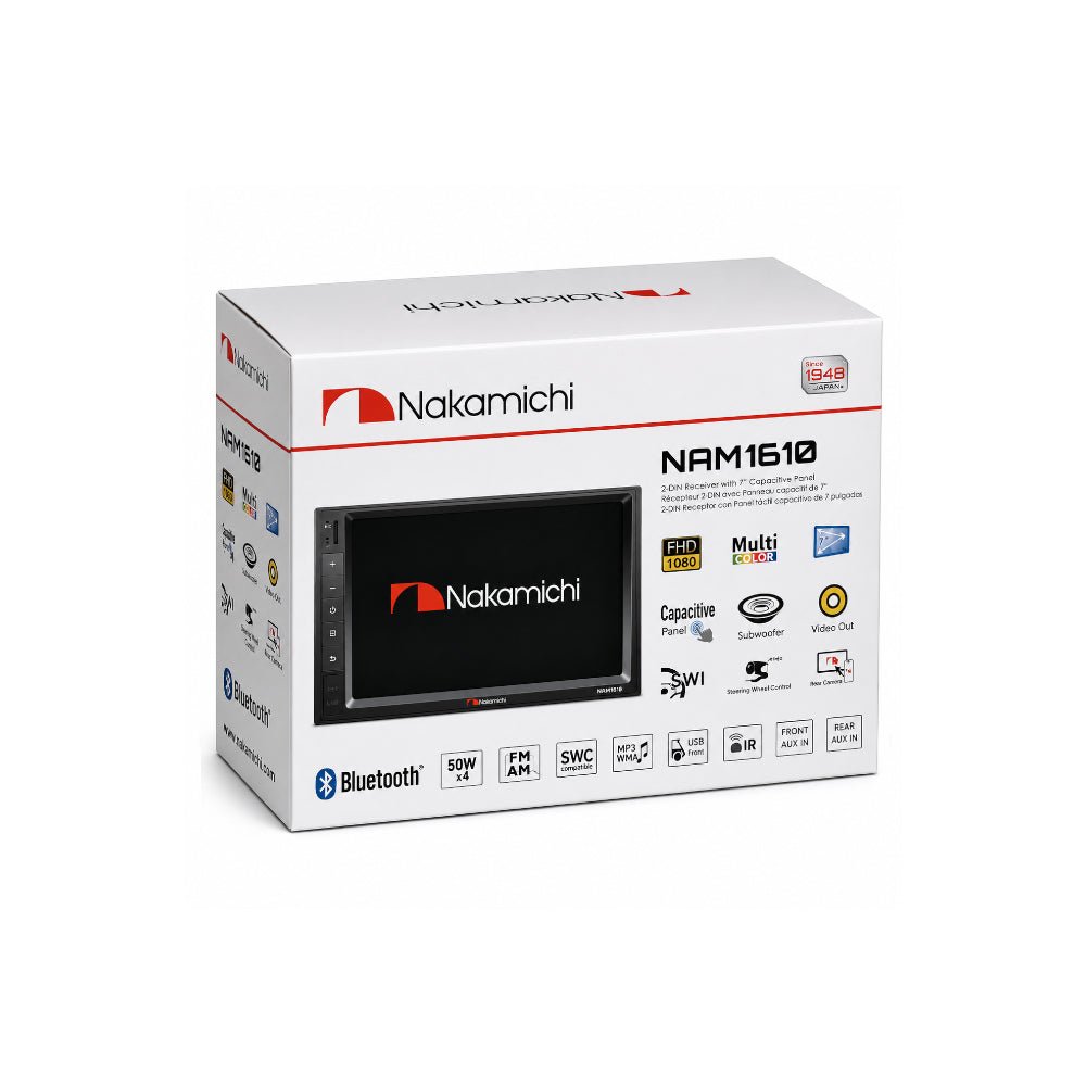 Nakamichi  7" 2DIN Head Unit NAM1610