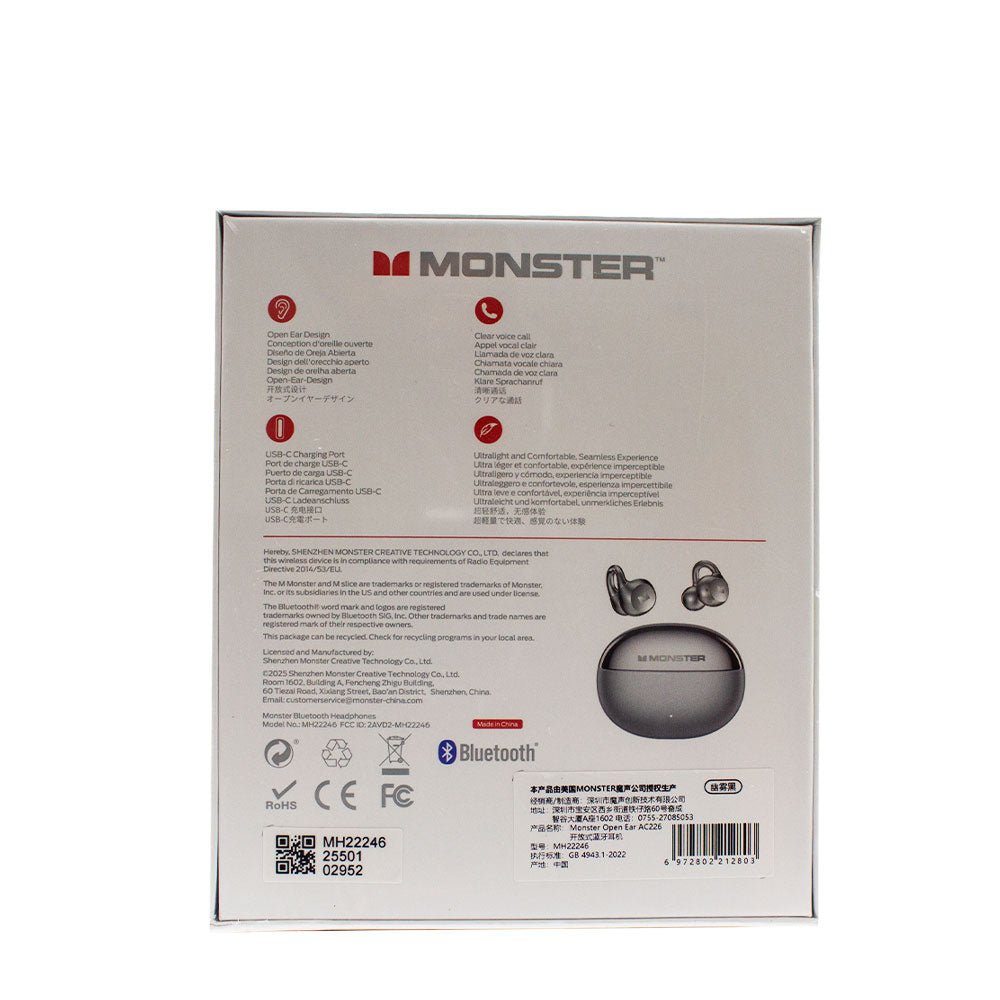 Monster Open Ear AC226 Wireless Earbuds E107GY