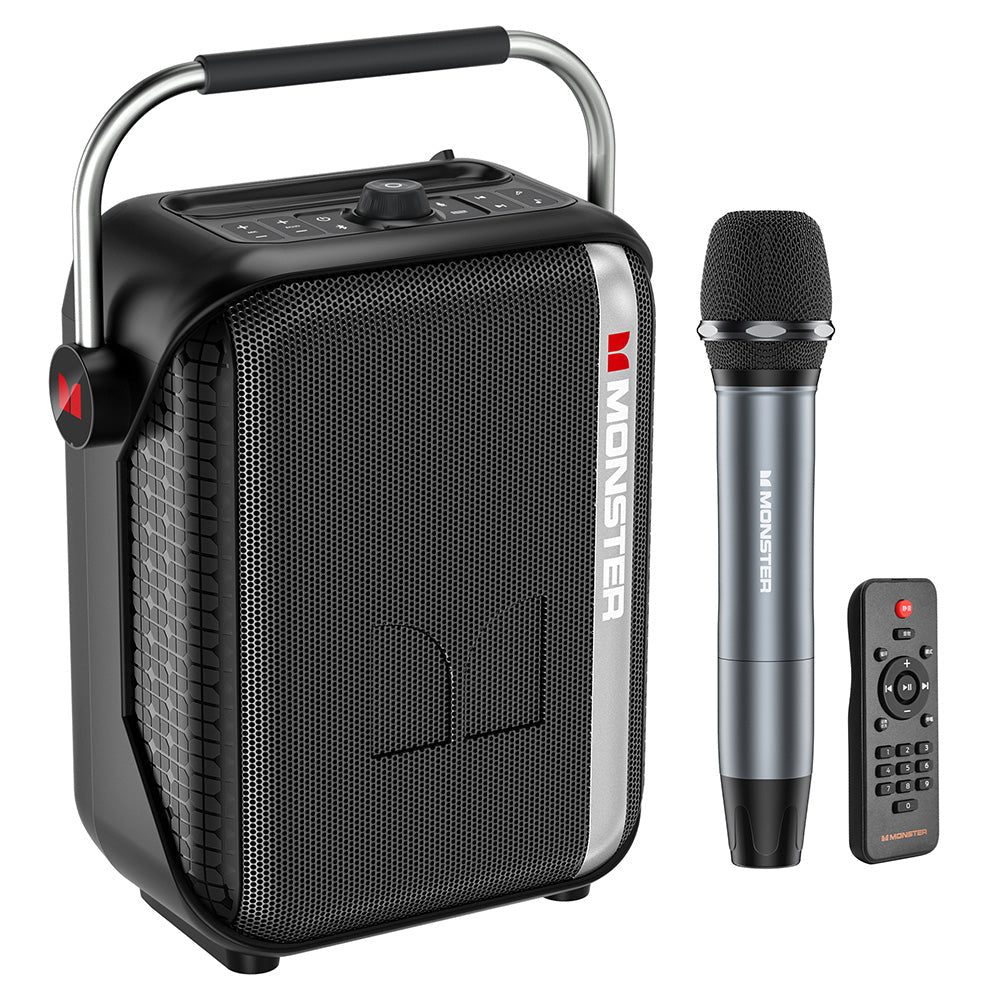 Monster Traveler Mini Portable Bluetooth Speaker Black M184BK
