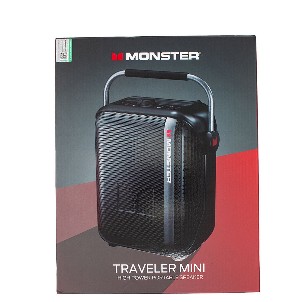 Monster Traveler Mini Portable Bluetooth Speaker Black M184BK