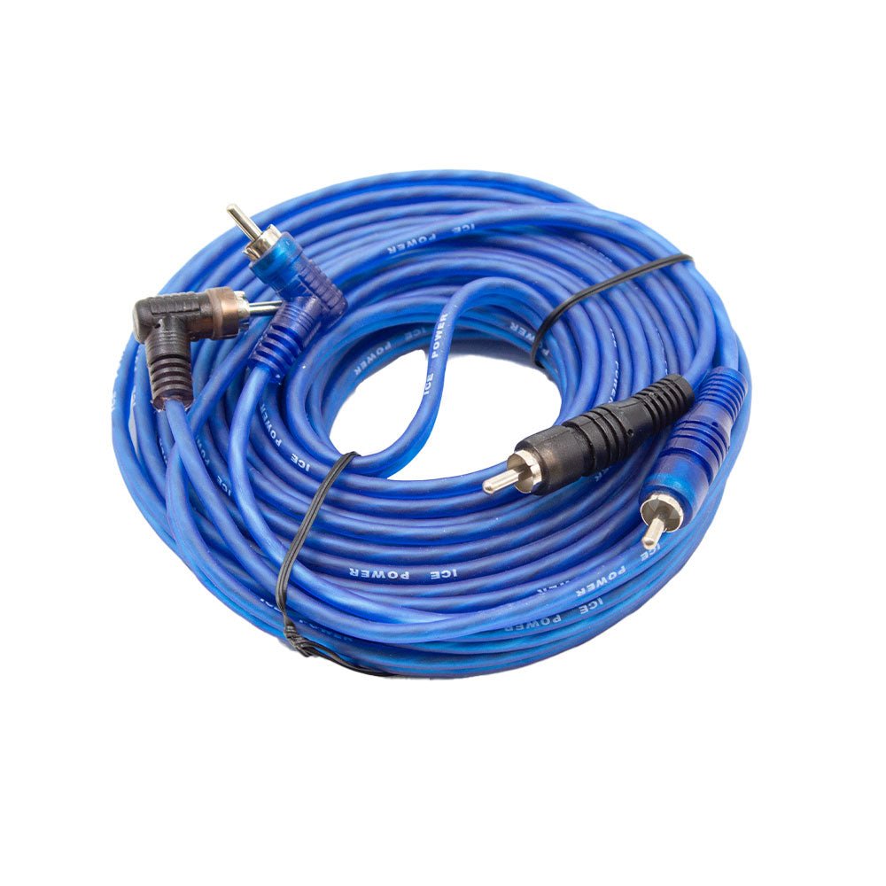 Ice Power (Blue) 7M 2RCA-2RCA Twisted Cable IPW-RCA7M-BBK