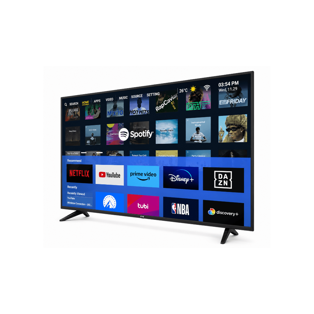 FTS 75" Smart Frameless UHD Led Panel Android 14 FTS-1875SP