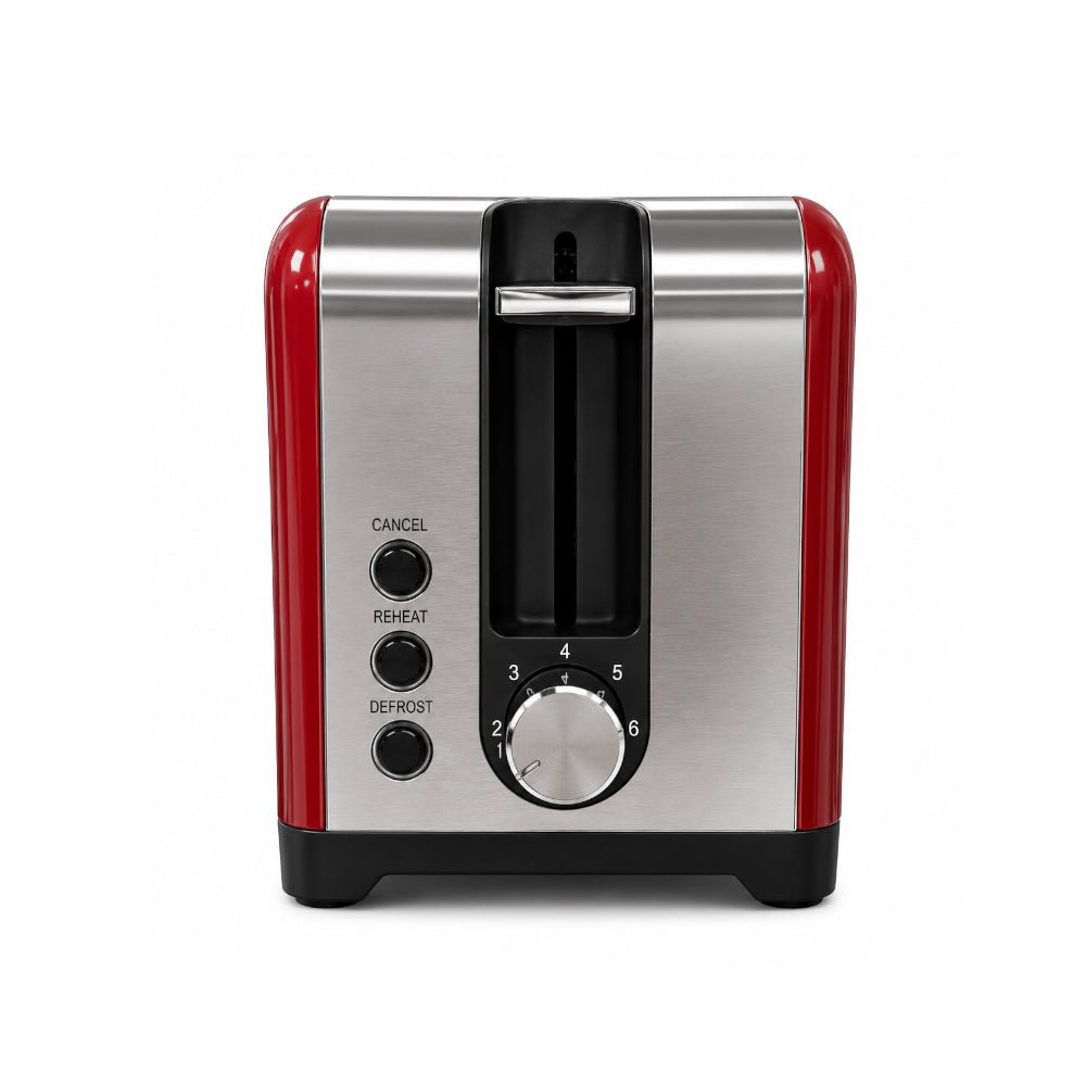 Elara Stainless Steel 2 Slice Toaster 930W Ombre Gradient Red JT62101 OGR