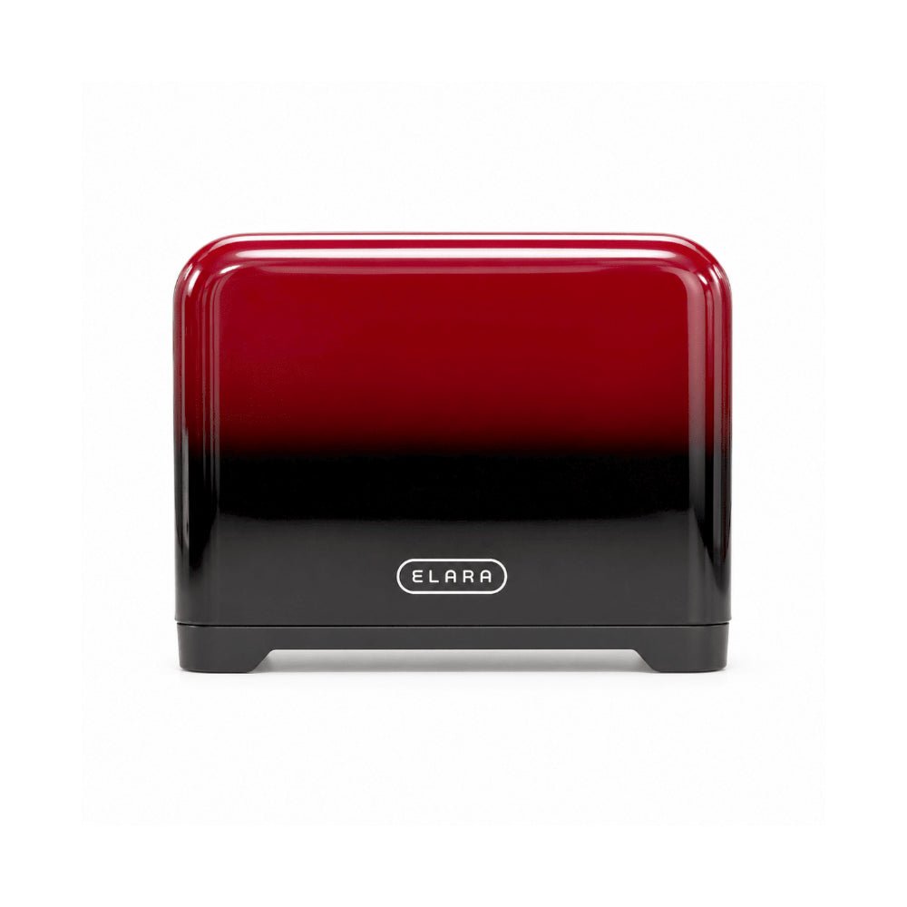 Elara Stainless Steel 2 Slice Toaster 930W Ombre Gradient Red JT62101 OGR