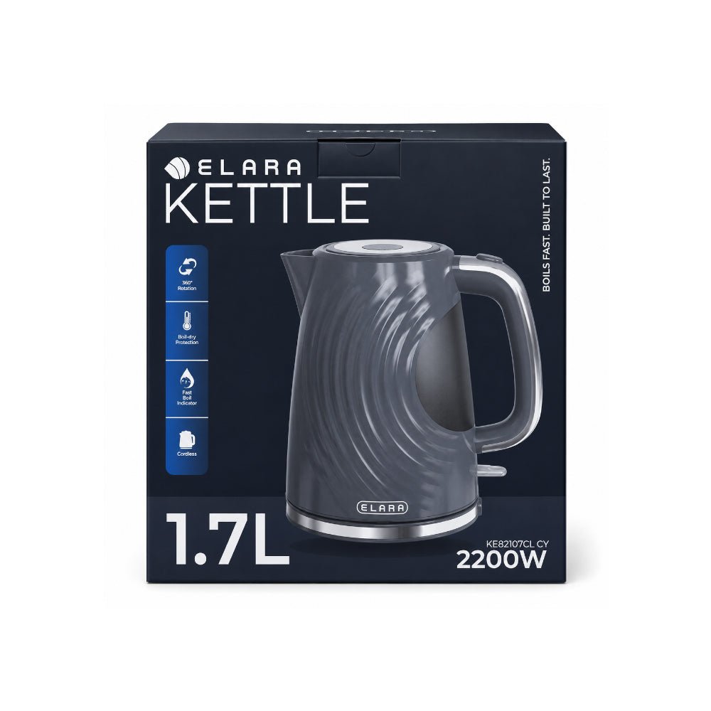 Elara 1.7L Cordless Kettle Grey KE82107CL GY