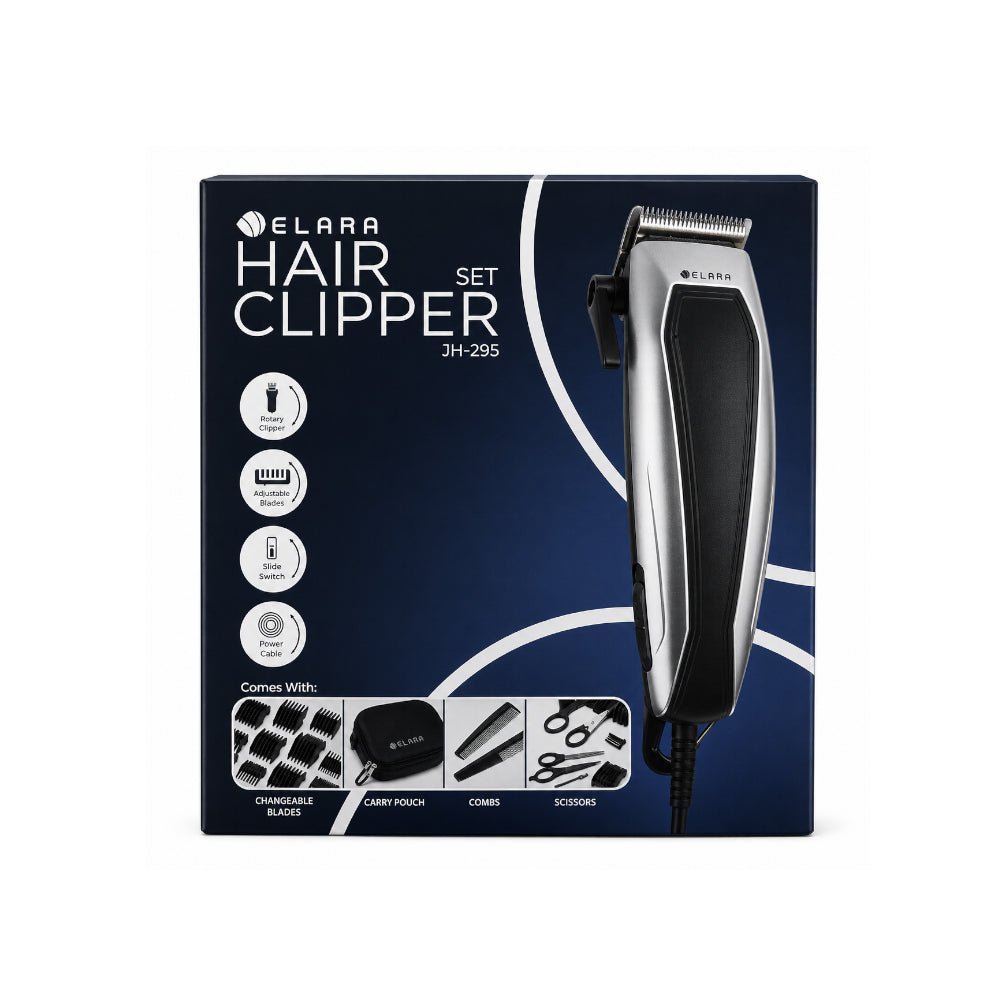 Elara Pro Hair Clipper Set JH-295 – Professional Grooming Kit