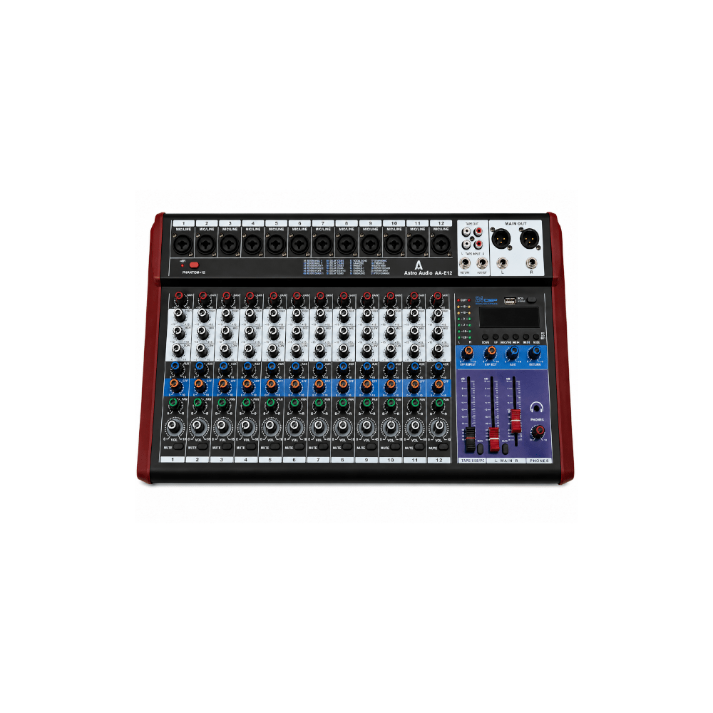 Astro Audio 12CH Desktop Mixer With USB AA-E12