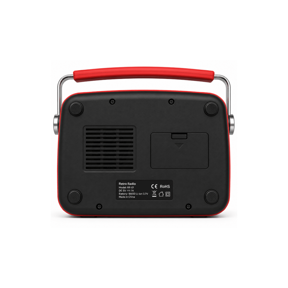 Mam Ncane RD/BK Fts Fm/Am/Sw/Bt  Portable Radio Red/Black (FTS-TS02)