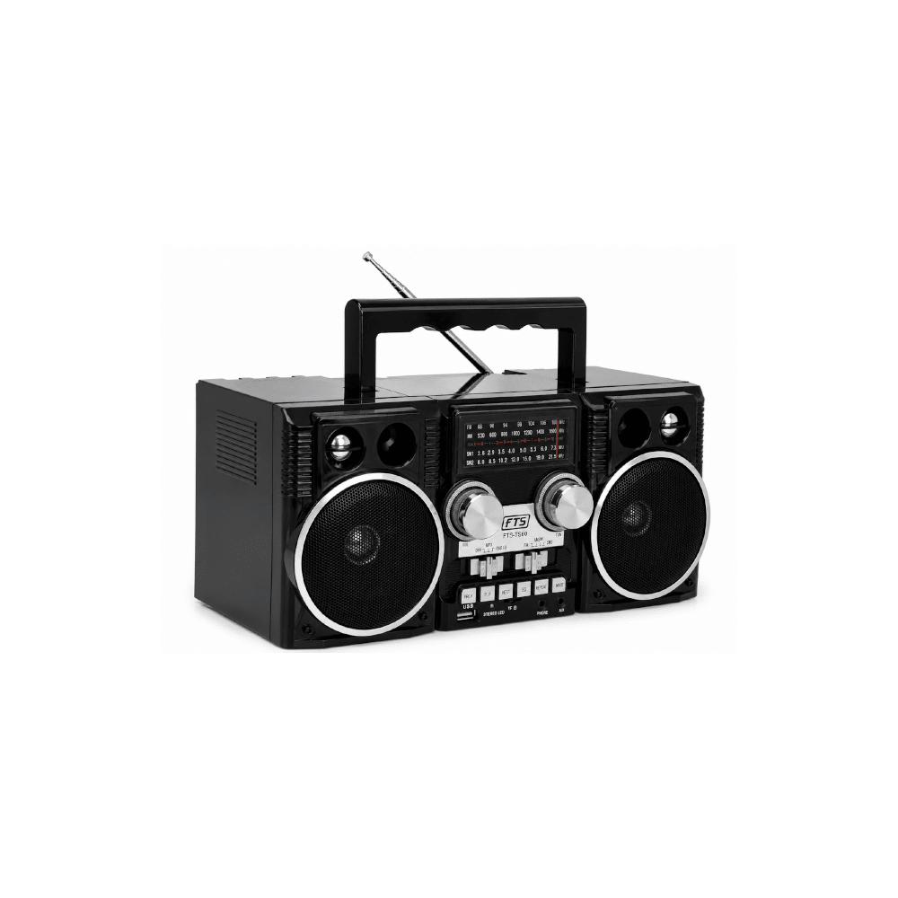 Madala BK Fts Fm/Am/Sw/Bt  Portable Radio Black (FTS-TS60)