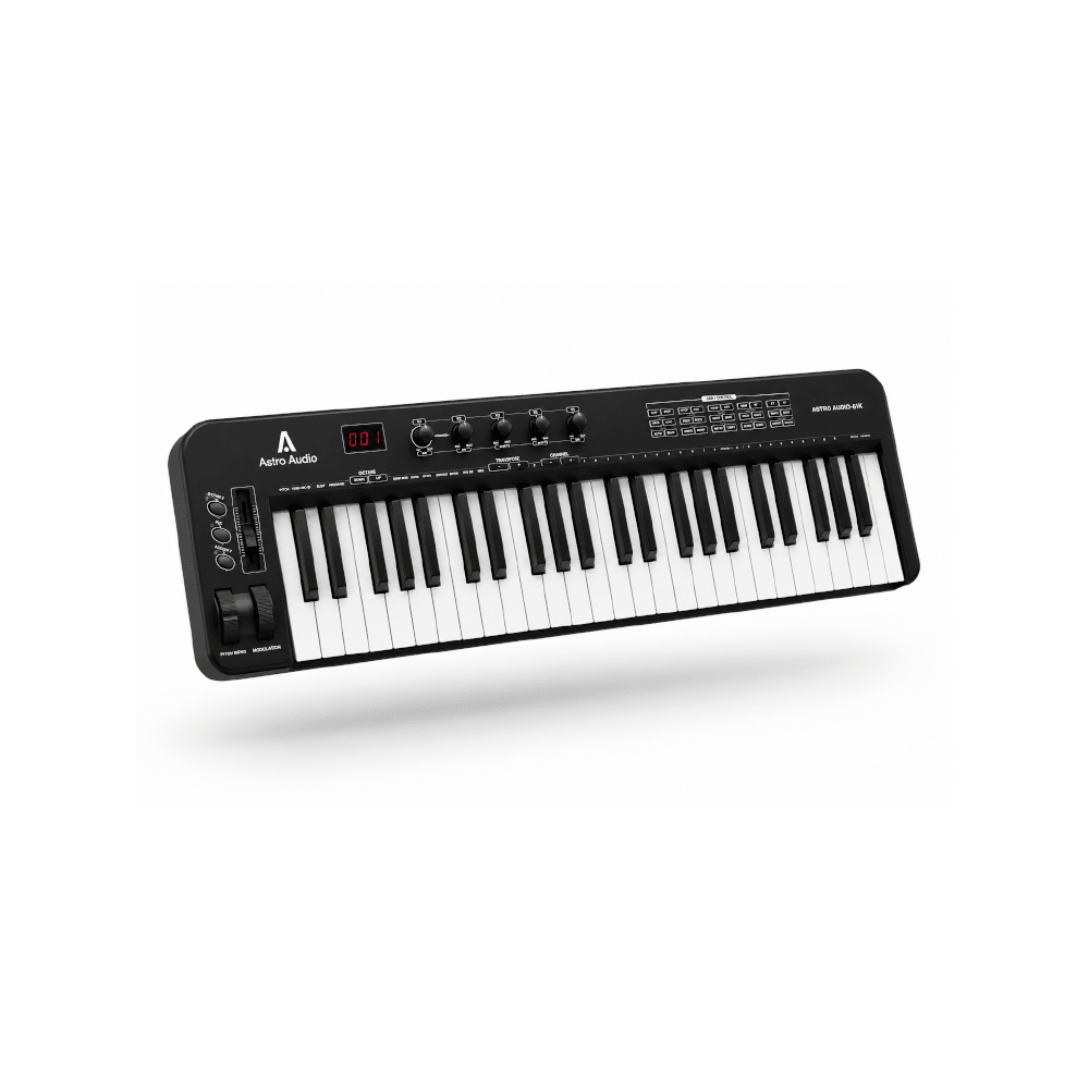Astro Audio USB MIDI Keyboard with 61 Keys and Initial Touch AA-61K
