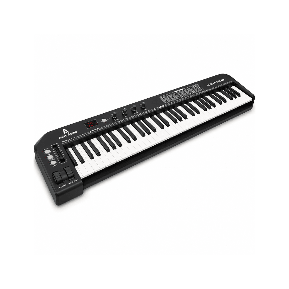 Astro Audio USB MIDI Keyboard with 61 Keys and Initial Touch AA-61K