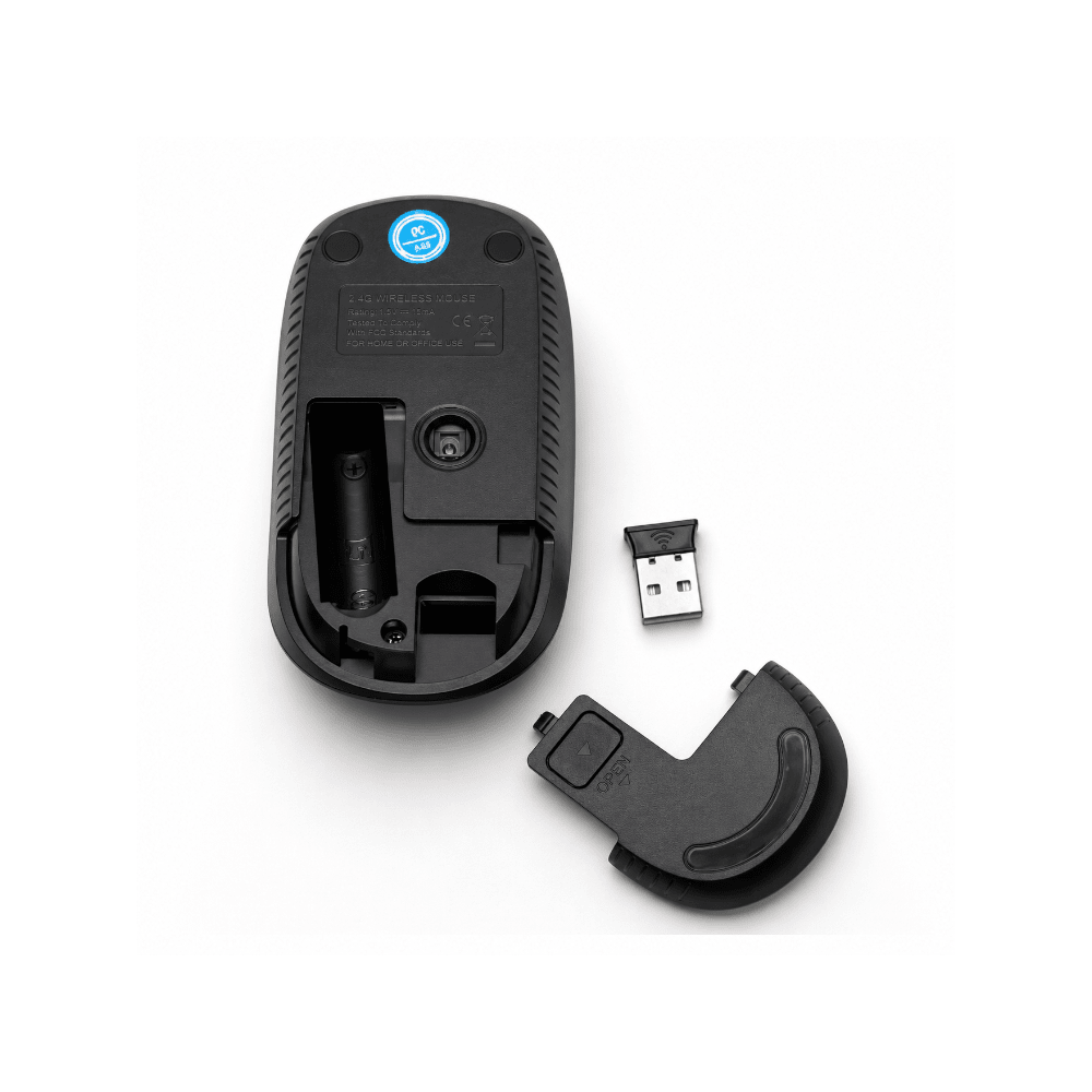 Mikuso DW 2.4GHz Wireless Mouse 1600 DPI – Black MOS-W116 BK