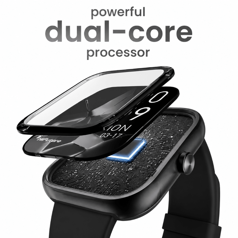 HiFuture LUME BK 1.85" Smart Watch Black