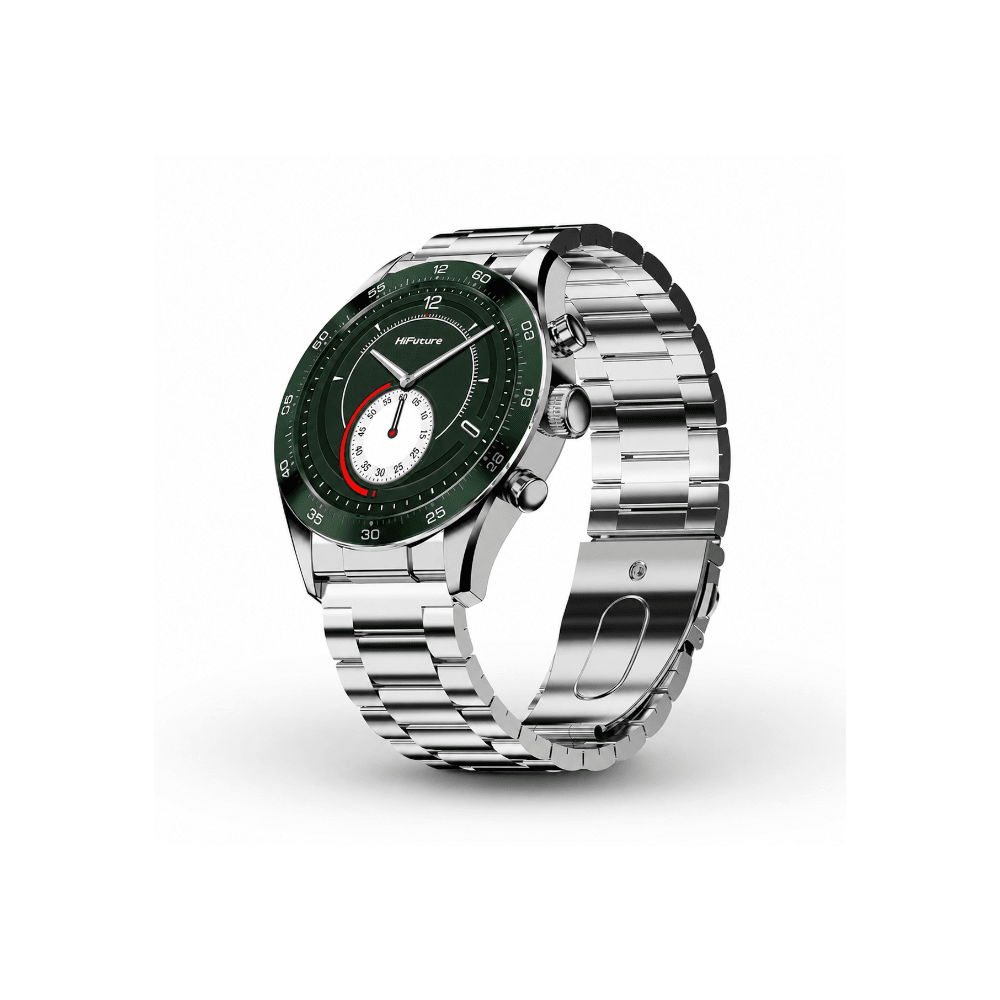 HiFuture GO PRO2 SG Stainless Steel Smart Watch Silver Green