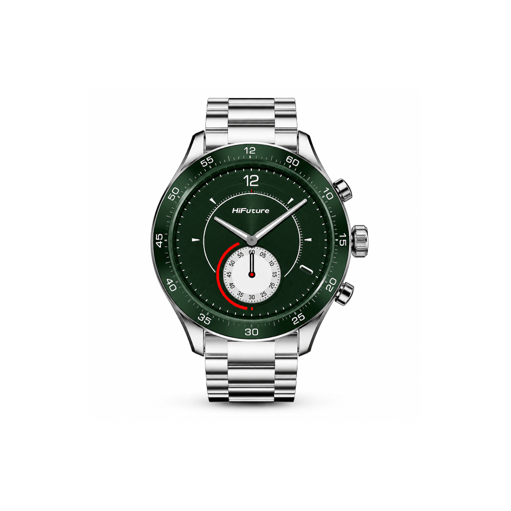HiFuture GO PRO2 SG Stainless Steel Smart Watch Silver Green