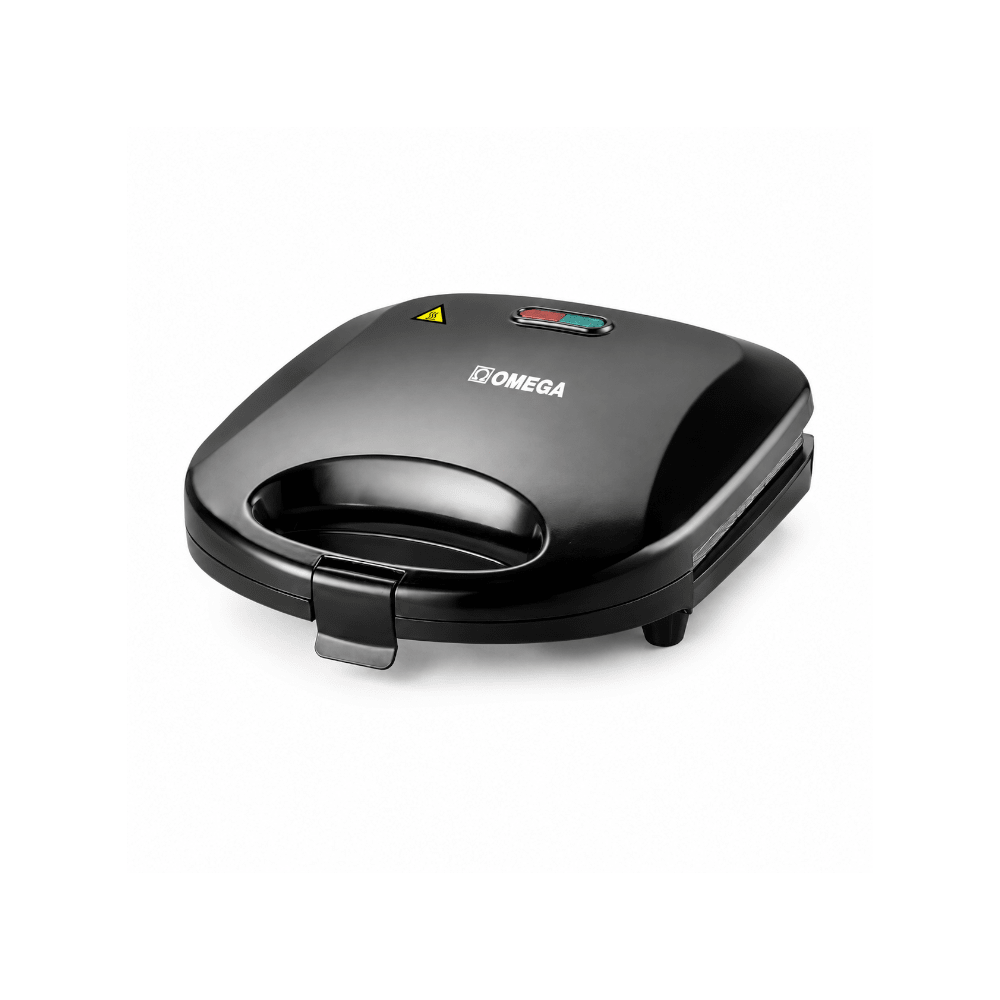 Omega 2-Slice Triangle Plate Sandwich Maker 750W Black OM-S25 BK